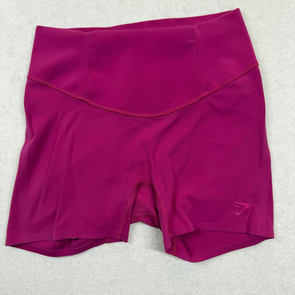 Gymshark Studio Shorts Women’s Small Magenta Pink High Rise 4” Yoga Workout